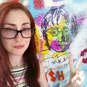 John Lennon wall. Prague