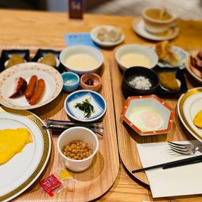 Typical breakfast when in Japan