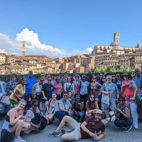 Luke and the crew in Siena! What a view!!