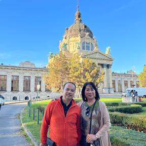 In Budapest with my hubby