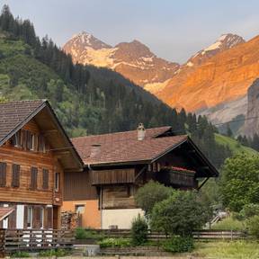 View from hotel in Switzerland - best hotel and food